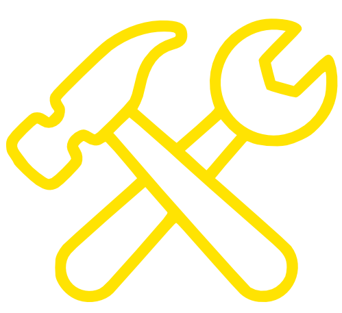 Hammer and wrench icon